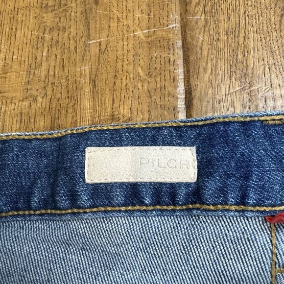 Anthropologie Pilcro Jeans The Vintage Straight High Rise Distressed Womens 27 - Picture 2 of 9